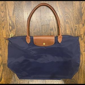Longchamp Le Pliage Large Tote Navy